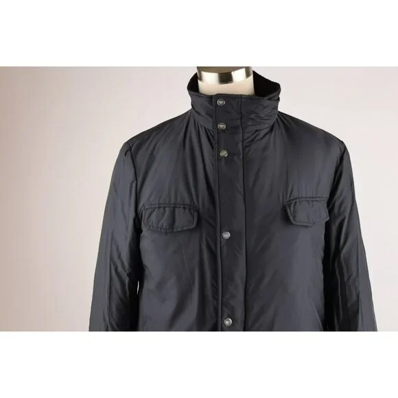$2,650 Allegri Reversible Cashmere Down Quilted Jacket SZ 54/44 Navy LNWOT